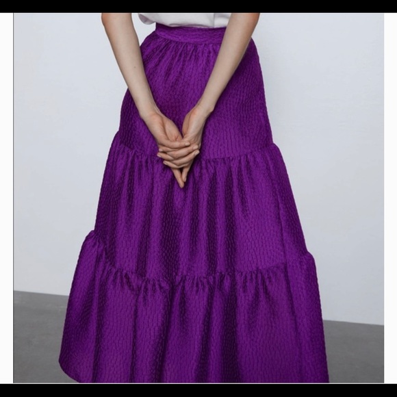 ZARA Voluminous midi skirt 7149/047 - Picture 15 of 17